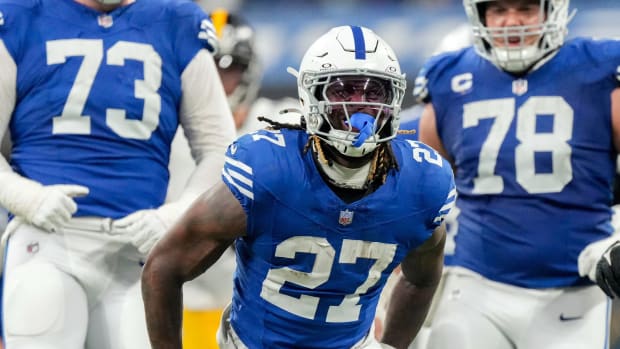 Indianapolis Colts running back Trey Sermon